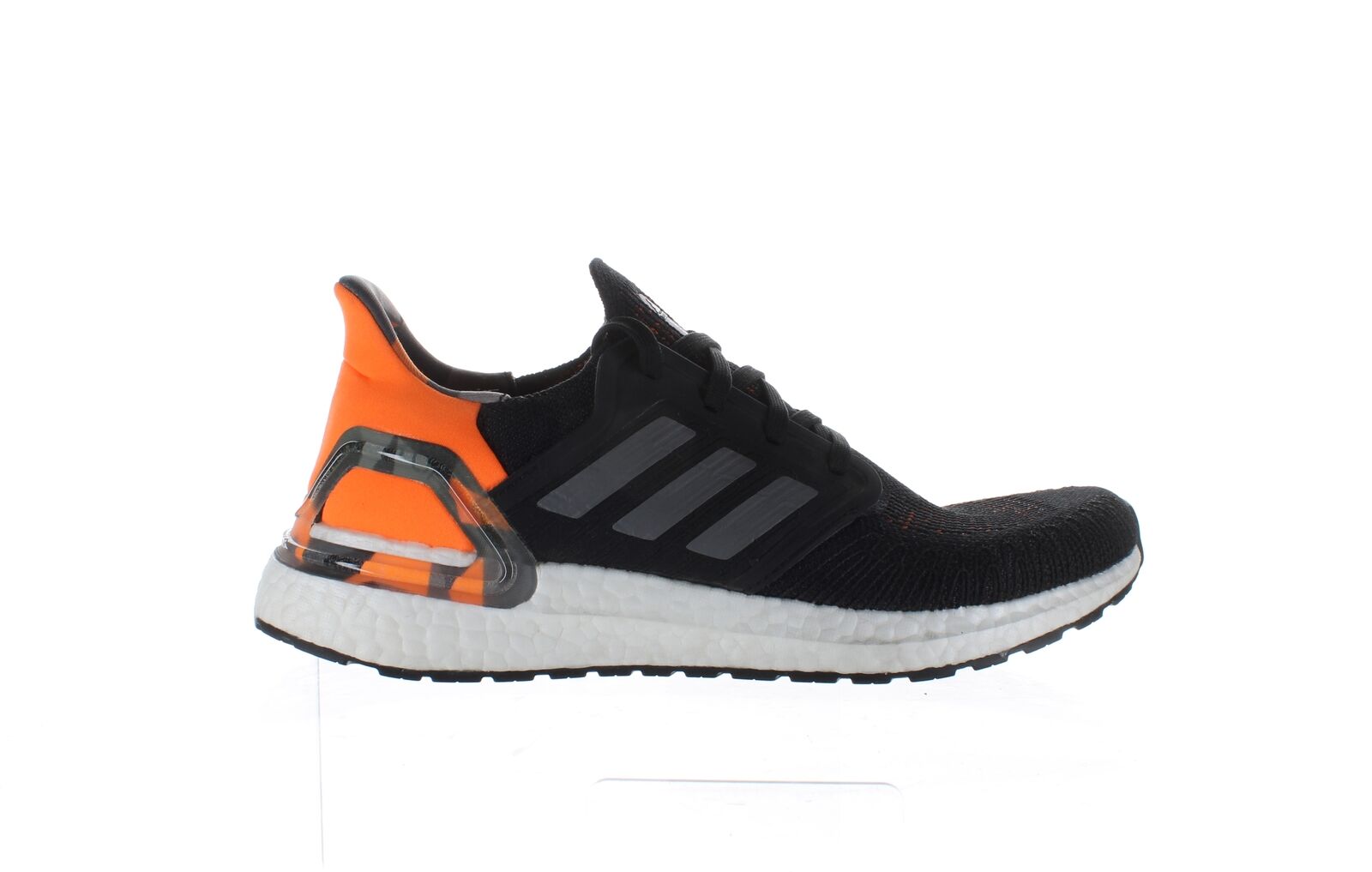 Adidas Mens Ultraboost 20 Black/Grey/Signal Orange Running Shoes Size 8