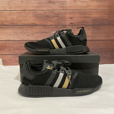 Adidas NMD_R1 'Black Gold Metallic' Men's Classic Running Shoes FW3324