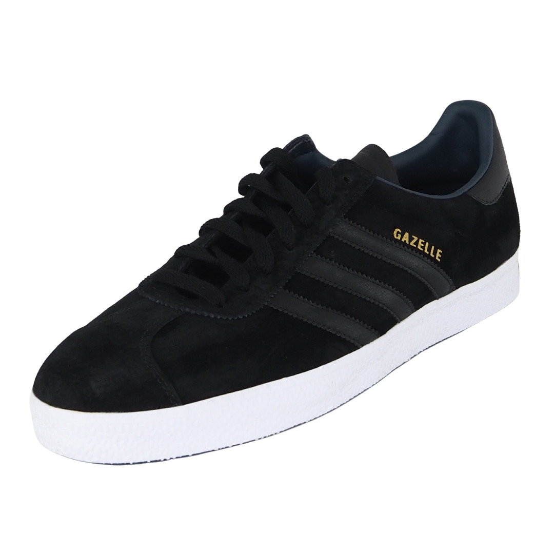 Adidas Originals Gazelle 2 Mens Shoes 915557 Black White Sneakers Leather SZ 13