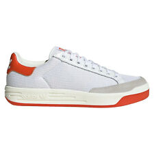 adidas Originals Rod Laver Vintage Shoes in White and Orange