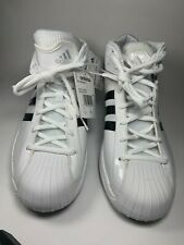 Adidas Pro Model S Basketball Shoes (467865) White with Black Stripes
