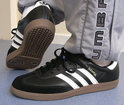 gum samba with adidas soles (Photo: davesneakers on Flickr)