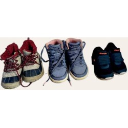 Adidas Shoes | 3 Kids Shoes Addidas , Champion , Wonder Nation | Color: Blue/Gray | Size: 12