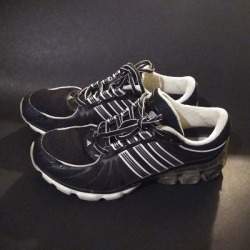 Adidas Shoes | Adidas Bounce Black & White Shoes Youth Size 7.5 - | Color: Black/White | Size: 7.5