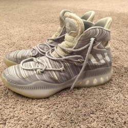 Adidas Shoes | Adidas Crazy Explosive Basketball Shoes High Tops | Color: Gray/White | Size: 11.5