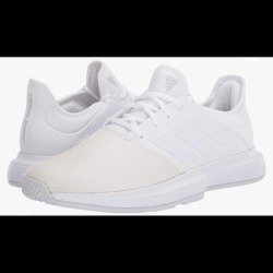 Adidas Shoes | Adidas Gamecourt Shoes Men Size 8 12 Whitebeige | Color: Cream/White | Size: 8.5