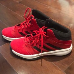 Adidas Shoes | Adidas Mid Top Basketball Shoes Youth 5.5 | Color: Red | Size: 5.5bb