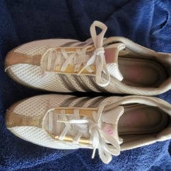 Adidas Shoes | Adidas Shoes For Women Size 8 Gold And Pink | Color: Cream/Pink | Size: 8