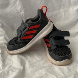 Adidas Shoes | Adidas Shoes, Toddler Size 6, Red & Grey, Velcro | Color: Gray/Red | Size: 6bb