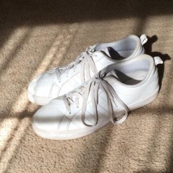Adidas Shoes | All White Adidas Sneakers | Color: White | Size: 10