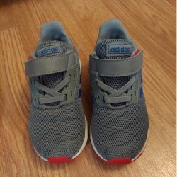 Adidas Shoes | Boys Adidas Shoes Toddler Size 9 | Color: Blue/Gray | Size: 9b
