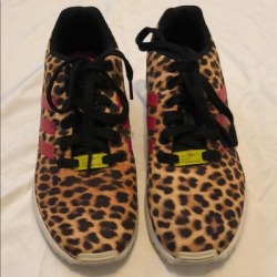 Adidas Shoes | Cheetah Print Adidas Shoes | Color: Pink/Tan | Size: 6