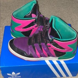 Adidas Shoes | Court Pro Femme (Adidas Originals) | Color: Green/Purple | Size: 7
