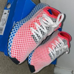 Adidas Shoes | Deerupt Runner | Color: Blue/Red | Size: 6b