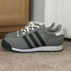 Adidas Shoes | Girls Adidas Sneakers | Color: Gold/Gray | Size: 3bb