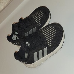 Adidas Shoes | Infant Adidas Sneakers | Color: Black/Silver | Size: 5bb