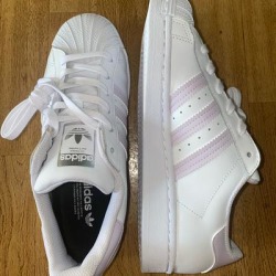 Adidas Shoes | Light Pink Super Star Adidas Shoes Running | Color: Pink/White | Size: 7