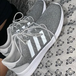 Adidas Shoes | Memory Foam Cloudfoam | Color: Silver/White | Size: 8