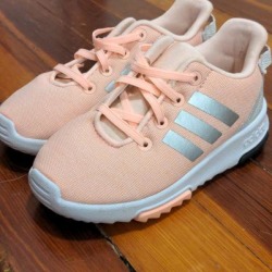 Adidas Shoes | Pink Toddler Adidas Sneakers | Color: Pink/Silver | Size: 8.5g