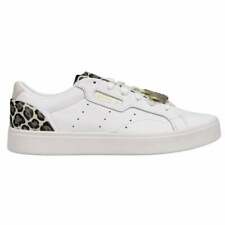 adidas Sleek Cheetah Womens Sneakers Shoes Casual - Brown,White