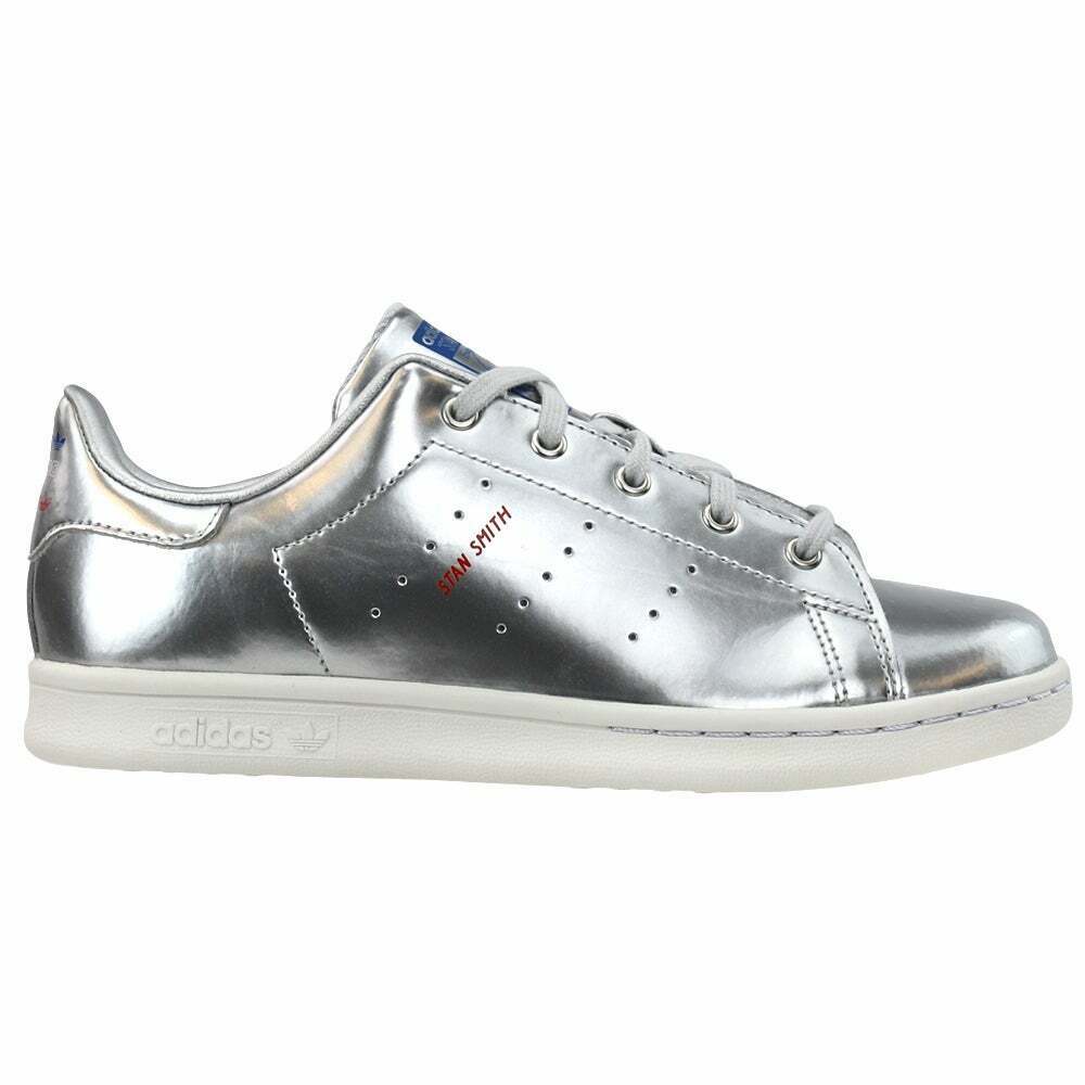 adidas Stan Smith Kids Girls Sneakers Shoes Casual - Silver - Size 3 M