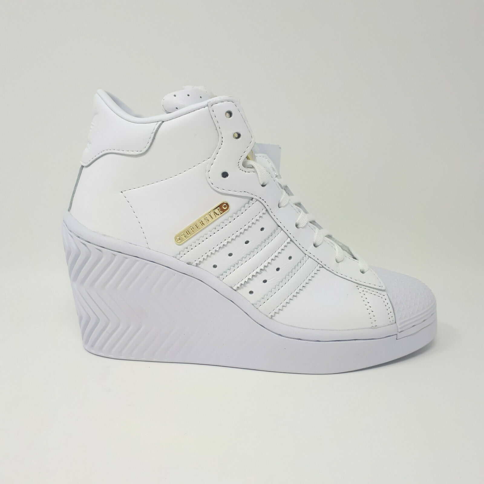 Adidas Superstar Ellure Women's Shoe Sneaker FW3198 Casual Wedge Heel Size 6 US