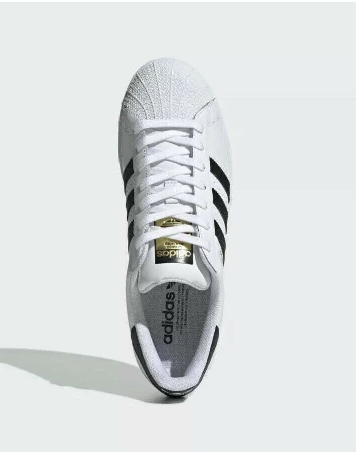 Adidas Superstar J White/Black/White Shoes Juniors Size 4 #C77154 (BB32)