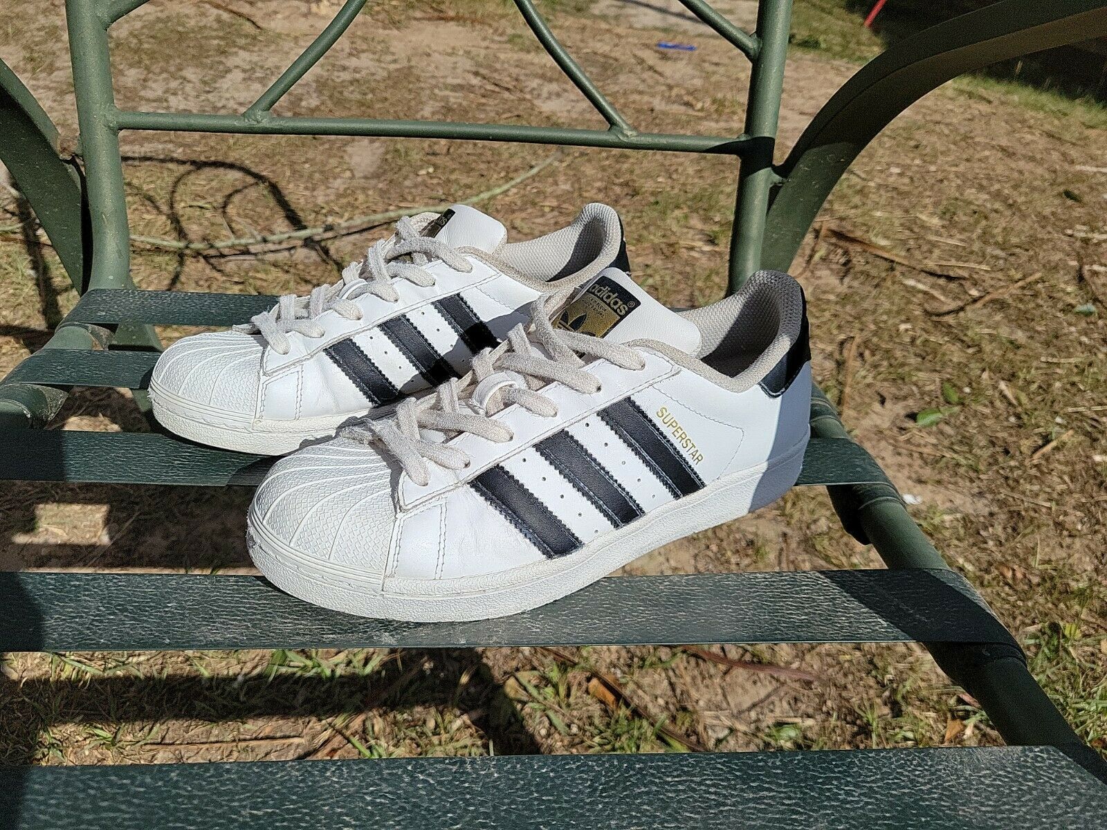 Adidas Superstar J White/Black/White Shoes Juniors Size 6.5 #C77154