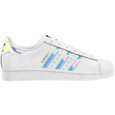 adidas Superstar Metallic Kids Girls Sneakers Shoes Casual - White - Size