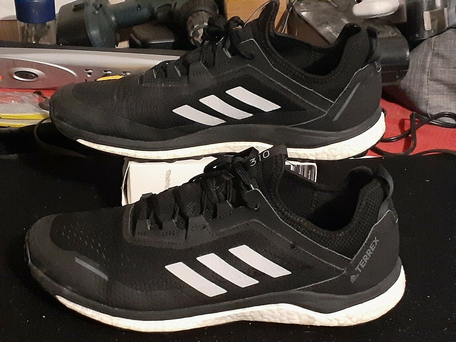 Adidas terrex agravic flow Men's trail running shoes size 12 black G26101