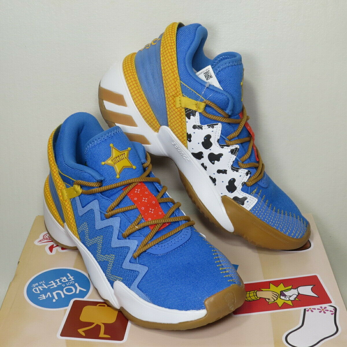 adidas Toy Story x D.O.N. Issue 2 J Woody Basketball Shoes FX1595 Size 5Y NIB