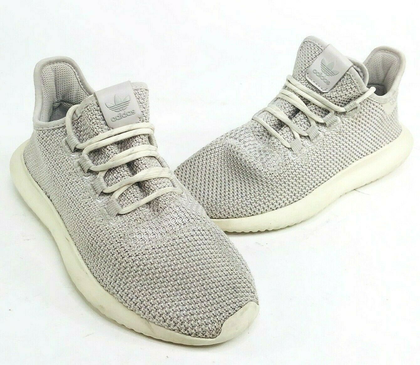 Adidas Tubular Shadow Boys Kids Size 5 Gray White Running Athletic Shoes BB6748