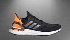 adidas UltraBoost 20 Shoes Black Gray Orange FV8322 Men's Multi Size NEW