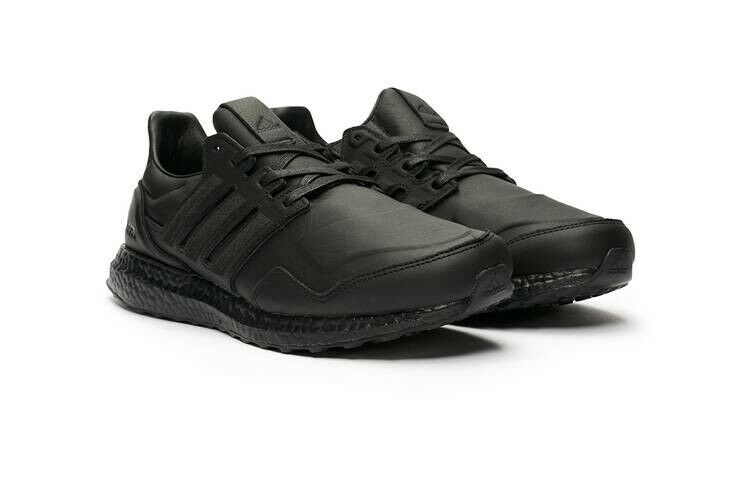 Adidas UltraBOOST Leather Women’s Size 7 Black/Black/Black EF0901 Shoes