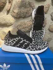 Adidas Women Swift Run Leopard Cheetah Shoes 