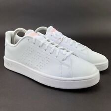 Adidas Women's Advantage Base White Glow Pink Tennis Shoes EE7510 Sizes 7 - 10 M
