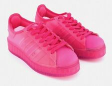 Adidas Women's Original Superstar Jelly Shoes Solar Pink FX4322 Rubber PVC US7.5