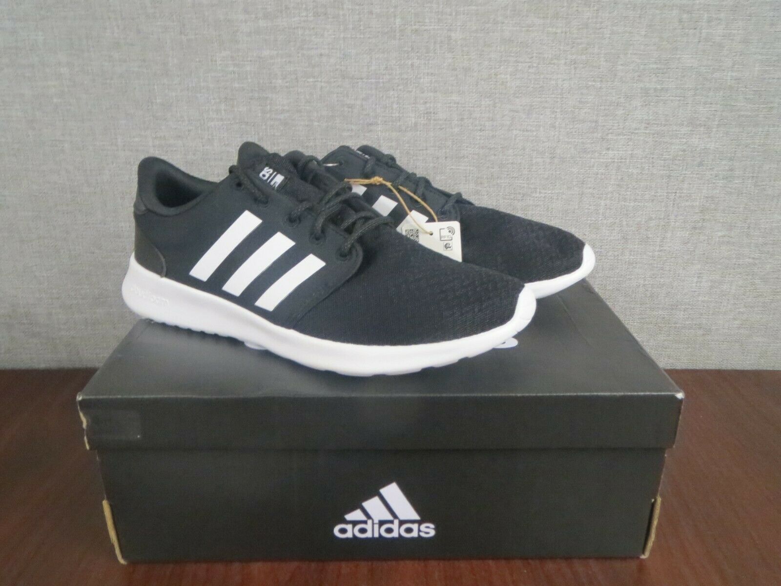 Adidas Women's Qt Racer Running Shoe Black Size 8.5 ~NEW IN BOX W/TAGS~