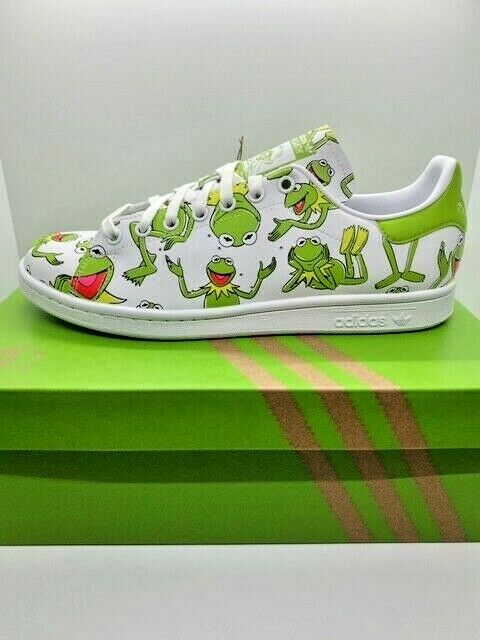 Adidas x Disney Stan Smith 'Kermit' Shoes Sneakers FZ2707 - White/Green Men's 9
