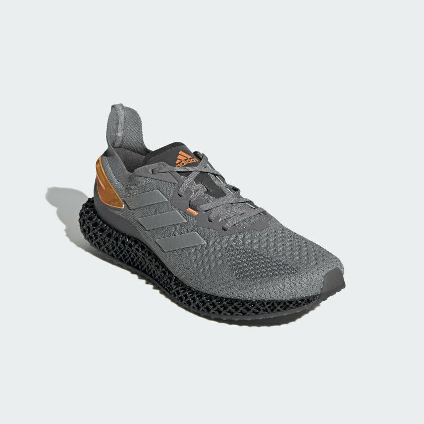 Adidas X90004D 4D Running Shoes Grey / Silver / Orange Size 10 FW7091