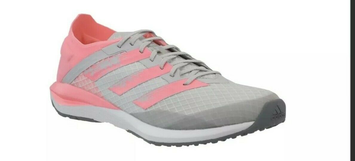 ADIDAS Youth Rapida Faito Running Shoes ~ FV7997 ~ Grey / Pink ~ 5 ~ New !!!