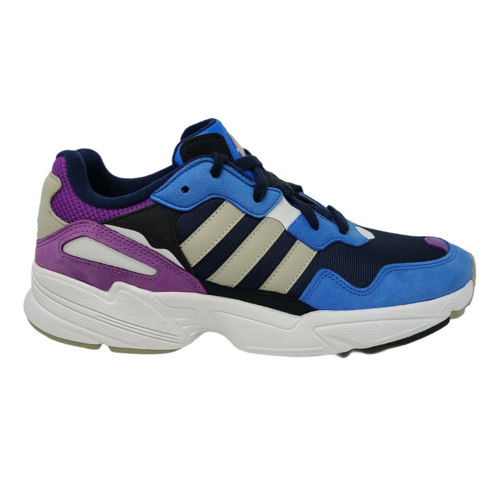 Adidas Yung-96 Blue Purple Black White Men's Shoes Size 10 Fashion Athletic