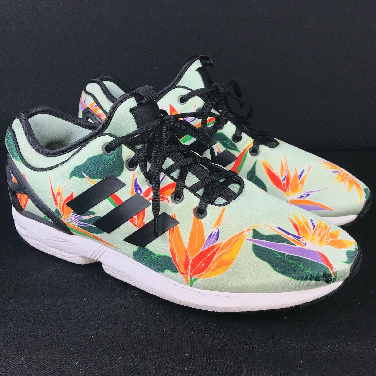 Adidas ZX Flux NPS Men's Running Shoes Lace Up Floral Pattern Size 10.5 US VGUC!
