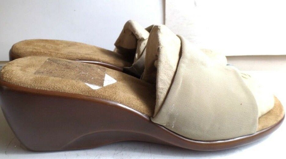 Aerosoles On Stage Women's Shoes Size 10.5 Wedge Mule Slide Sandals