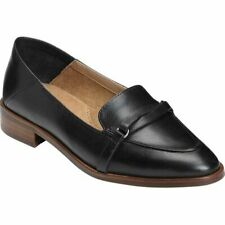Aerosoles South East Black Shoe Wide Width Slip On Leather Loafers