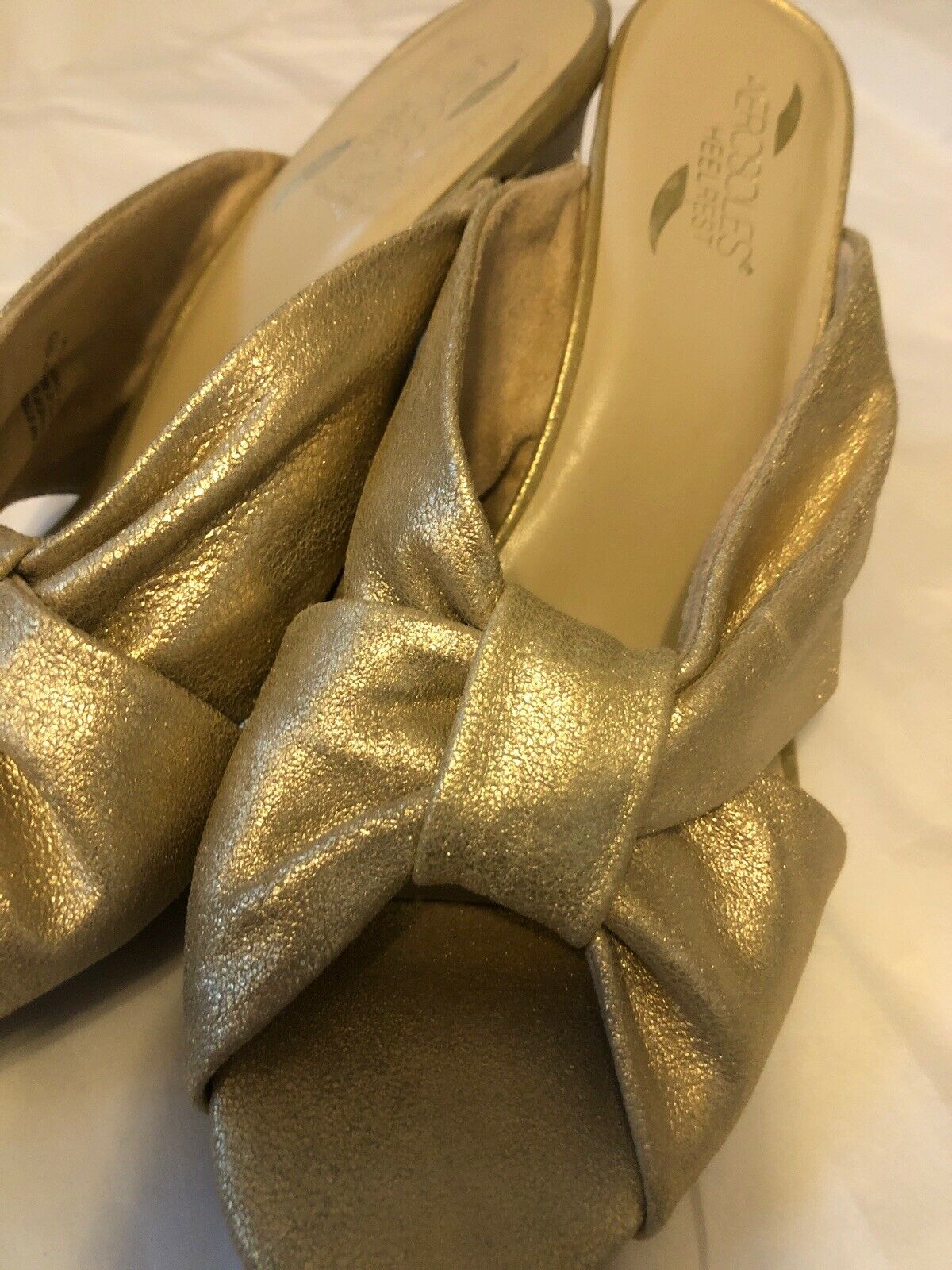 Aerosoles Street Lamp Women's Shoes Gold Metallic Size 10.5 M