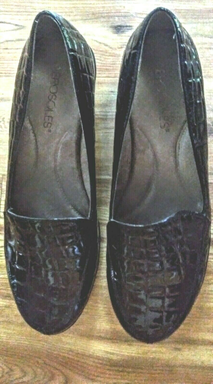 AEROSOLES Wedge Loafers Women's Shoes Size 8 M Black