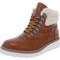 Aerosoles Womens Alden Ankle Boots Faux Leather Winter - Tan