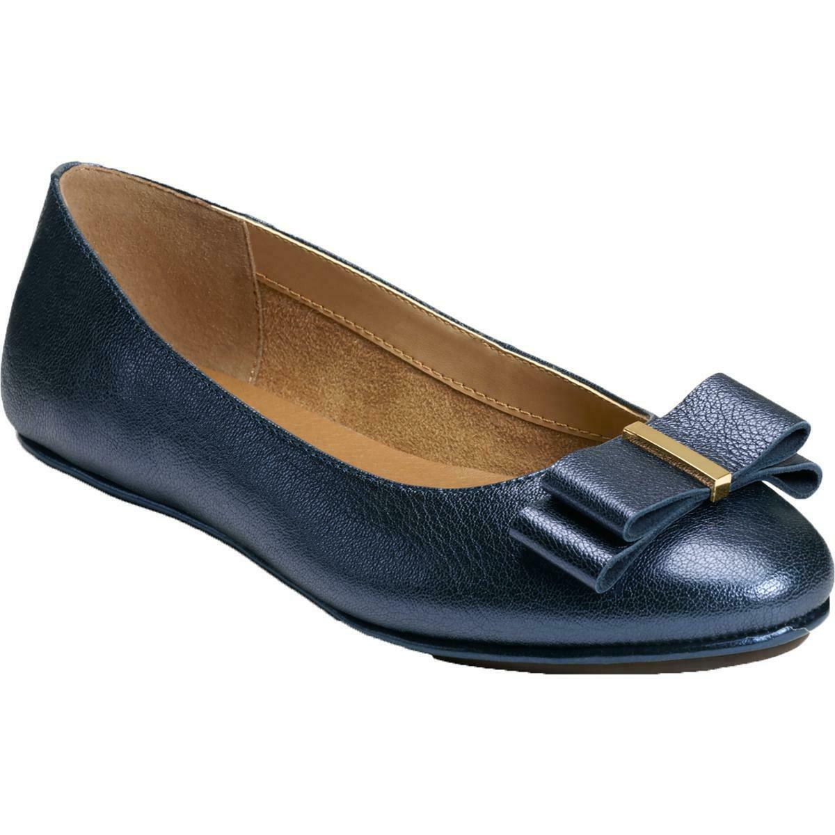 Aerosoles Womens Conversation Navy Ballet Flats Shoes 9.5 Medium (B,M) BHFO 2248