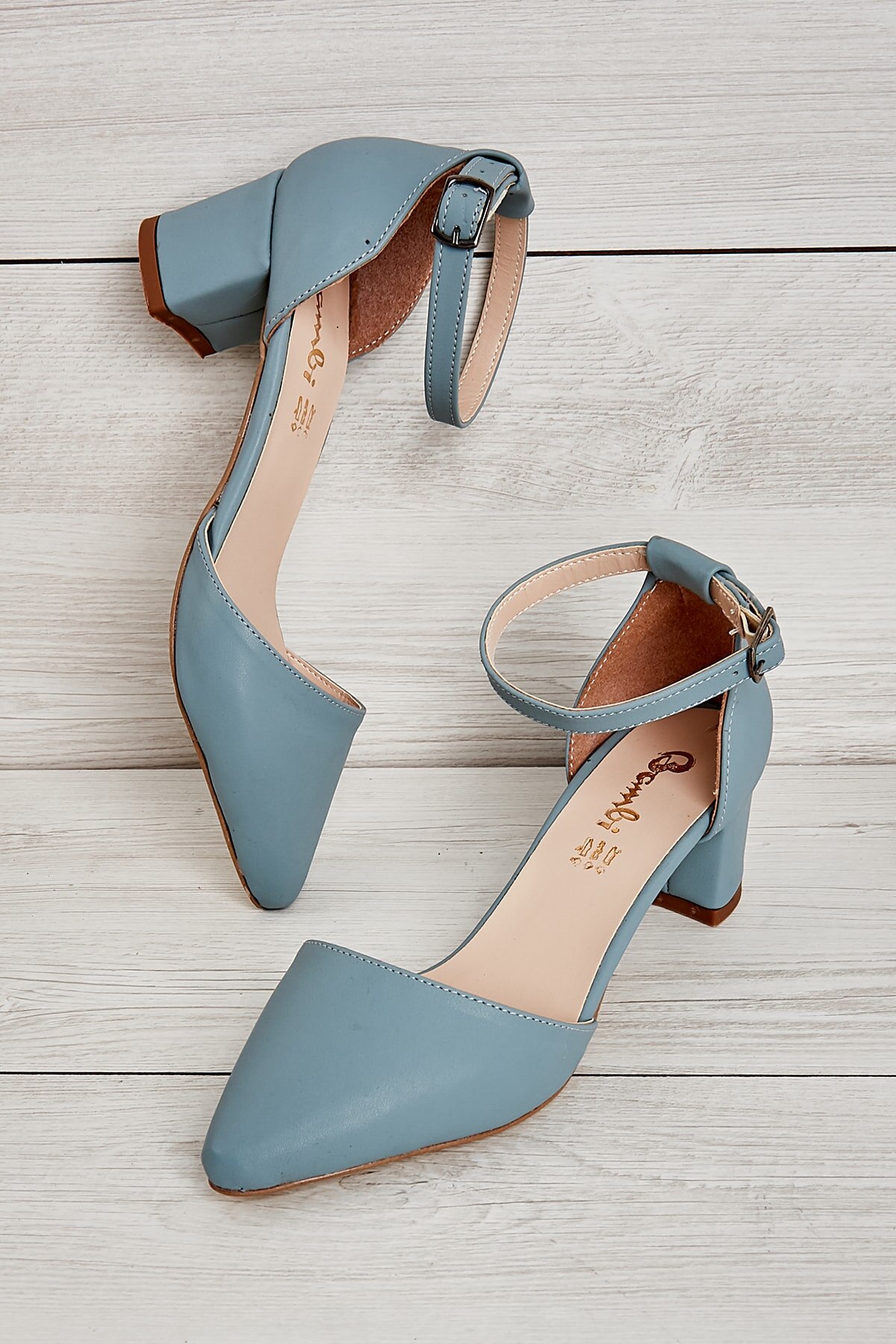 Alarga Blue Nubuck Women 'S Classic High-Heeled Shoes K01503720071 L05037200